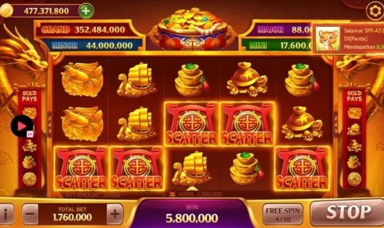 Giao diện chơi nổ hũ tại nhà cái 888B